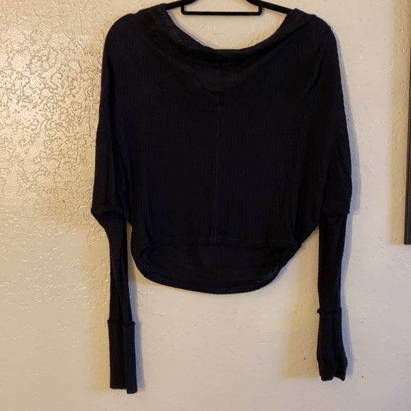 Fashion Nova Poncho Top Black Size Small - Picture 2 of 2